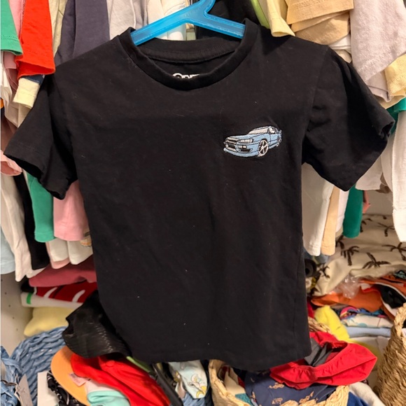 Other - Toddler boy 3/4t Black T-Shirt with Blue Car Design